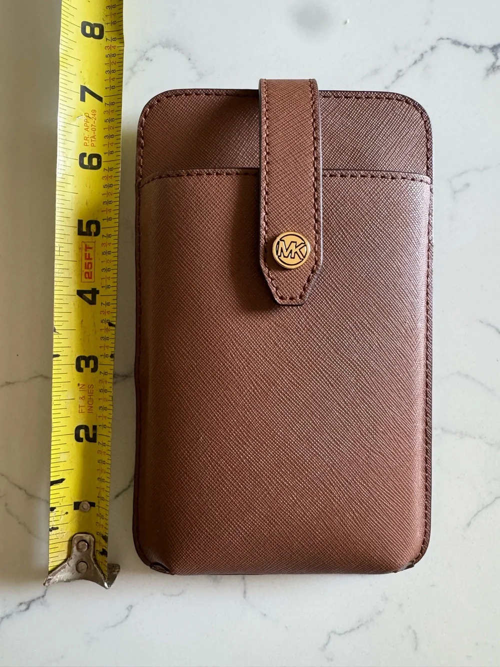 Michael Kors Saffiano Leather Smartphone Crossbody Bag
